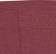 vidaXL Podnóżek, czerwień winna, 70x55x41 cm, tapicerowany tkaniną 5