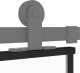 vidaXL Drzwi przesuwne, czarne, 90x205 cm, szkło hartowane, aluminium 6