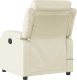 vidaXL Rozkładany fotel masujący, kremowe, sztuczna skóra 4