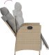 vidaXL vidaXL Rozkładany fotel ogrodowy z podnóżkiem, mieszany beż, rattan PE 7
