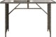vidaXL Stół ogrodowy ze szklanym blatem, szary, 110x68x70 cm 4