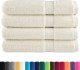 vidaXL vidaXL Ręczniki premium SOLUND, 4 szt., kremowe, 80x200 cm, 600 g/cm 2