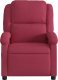 vidaXL vidaXL Elektryczny fotel rozkładany, winna czerwień, obity aksamitem 8