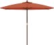vidaXL vidaXL Parasol ogrodowy na drewnianym słupku, terakotowy, 299x240 cm 3