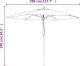 vidaXL vidaXL Parasol ogrodowy na drewnianym słupku, terakotowy, 299x240 cm 8