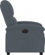 vidaXL Elektryczny fotel rozkładany, ciemnoszary, obity aksamitem 10
