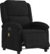 vidaXL Rozkładany fotel masujący, elektryczny, czarny, aksamit 3