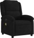 vidaXL Rozkładany fotel masujący, elektryczny, czarny, aksamit 4