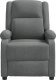 vidaXL vidaXL Fotel z masażem, ciemnoszary, tkanina 3