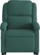 vidaXL Podnoszony fotel rozkładany, ciemnozielony, aksamitny 8