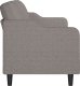 vidaXL Sofa 3-osobowa, kolor taupe, 180 cm, tapicerowana tkaniną 4