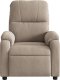 vidaXL vidaXL Rozkładany fotel masujący, kolor taupe, obity mikrofibrą 7