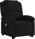 vidaXL Rozkładany fotel masujący, podnoszony, czarny, aksamitny 4