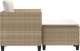 vidaXL Sofa ogrodowa 2-osobowa ze stołkami, beżowa, rattan PE 5