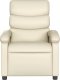 vidaXL Rozkładany fotel masujący, kremowe, sztuczna skóra 4