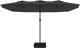 vidaXL Podwójny parasol ogrodowy z LED, antracytowy, 449x245 cm 5