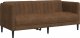 vidaXL Sofa 2-os., brązowa, sztuczna skóra zamszowa 2