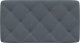 vidaXL Poduszka na wezgłowie, ciemnoszara, 80 cm, aksamitna 5