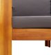 vidaXL Sofa ogrodowa z poduszkami, 2-osobowa, lite drewno akacjowe 7
