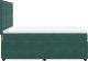 vidaXL Łóżko kontynentalne z materacem, zielone, aksamit, 140x190 cm 4
