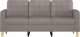 vidaXL vidaXL Sofa 3-osobowa, kolor taupe, 180 cm, tapicerowana tkaniną 3