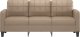 vidaXL 3-osobowa sofa, cappuccino, 180 cm, sztuczna skóra 3