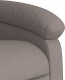vidaXL vidaXL Rozkładany fotel masujący, taupe, obity tkaniną 9