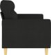 vidaXL Sofa 3-osobowa, czarna, 180 cm, tapicerowana tkaniną 4