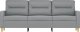 vidaXL Sofa 3-osobowa, jasnoszara, 180 cm, tapicerowana tkaniną 3
