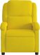 vidaXL vidaXL Rozkładany fotel masujący, elektryczny, żółty, aksamit 9