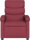 vidaXL vidaXL Rozkładany fotel masujący, elektryczny, winna czerwień, tkanina 9