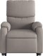 vidaXL vidaXL Podnoszony fotel masujący, rozkładany, kolor taupe, tkanina 9