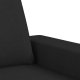 vidaXL vidaXL Sofa 3-osobowa, czarna, 180 cm, tapicerowana tkaniną 6
