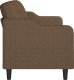 vidaXL Sofa 3-osobowa, brązowa, 180 cm, tapicerowana tkaniną 4