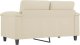 vidaXL vidaXL 2-osobowa sofa, kremowy, 120 cm, sztuczna skóra 5