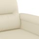 vidaXL vidaXL 2-osobowa sofa, kremowy, 120 cm, sztuczna skóra 6