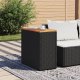 vidaXL vidaXL Stolik ogrodowy z drewnianym blatem, czarny, 58x27,5x55 cm 2