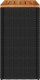 vidaXL vidaXL Stolik ogrodowy z drewnianym blatem, czarny, 58x27,5x55 cm 5
