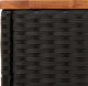 vidaXL vidaXL Stolik ogrodowy z drewnianym blatem, czarny, 58x27,5x55 cm 8