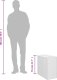 vidaXL vidaXL Stolik ogrodowy z drewnianym blatem, czarny, 58x27,5x55 cm 9