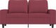 vidaXL Sofa 2-osobowa, winna czerwień, 120 cm, tapicerowana tkaniną 3