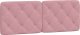 vidaXL vidaXL Poduszka na wezgłowie, różowa, 120 cm, aksamitna 2