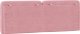 vidaXL vidaXL Poduszka na wezgłowie, różowa, 120 cm, aksamitna 7