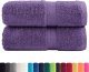 vidaXL vidaXL Ręczniczki premium SOLUND, 2 szt., fioletowe, 30x30 cm 1