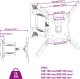 vidaXL Uchwyt sufitowy na TV 32-55'', rozstaw VESA 400x400 mm, 35 kg 9