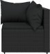 vidaXL vidaXL Narożne moduły sofy z poduszkami, 2 szt., czarne, polirattan 4