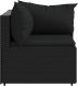 vidaXL vidaXL Narożne moduły sofy z poduszkami, 2 szt., czarne, polirattan 5