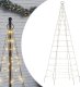 vidaXL vidaXL Choinka z lampek, na maszt, 200 ciepłych białych LED, 180 cm 1