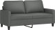 vidaXL vidaXL Sofa 2-osobowa, ciemnoszara, 140 cm, tapicerowana tkaniną 2
