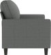 vidaXL vidaXL Sofa 2-osobowa, ciemnoszara, 140 cm, tapicerowana tkaniną 4